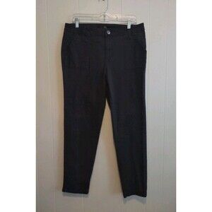 1822 Denim | Women's Dark Grey Stretchy Pants With Pockets Size 12